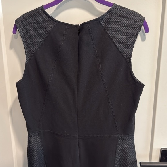 Ann Taylor Black Textured Midi Dress - Picture 8 of 11